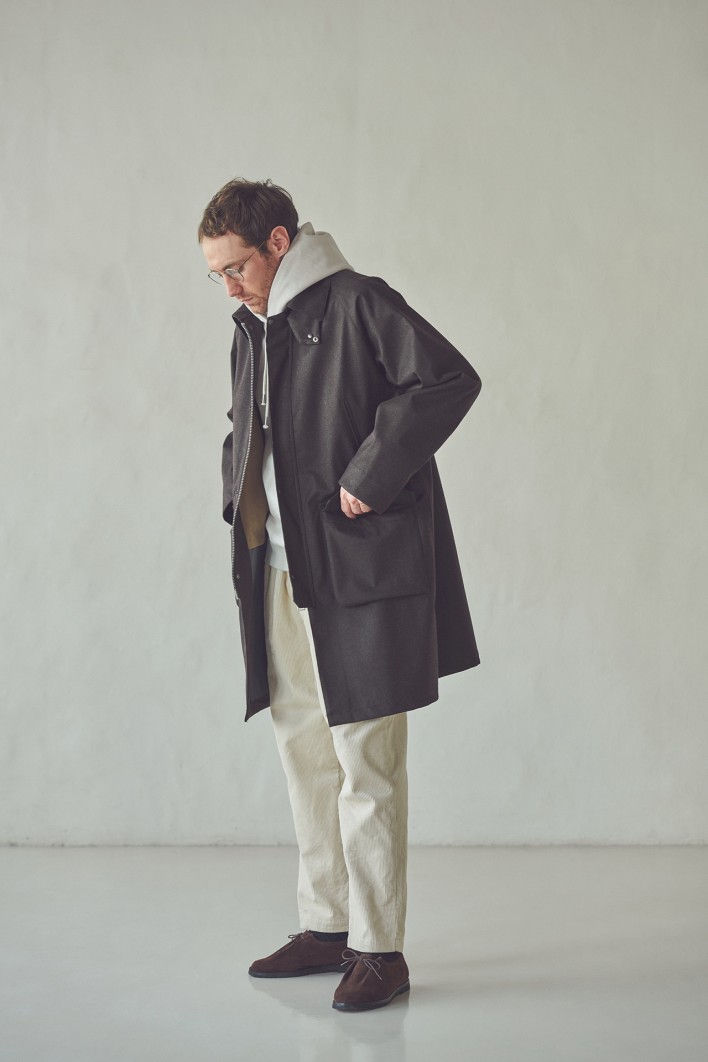STILL BY HAND 3レイヤーコート STILL BY HAND(スティルバイハンド) 3レイヤーハイカラ―コート